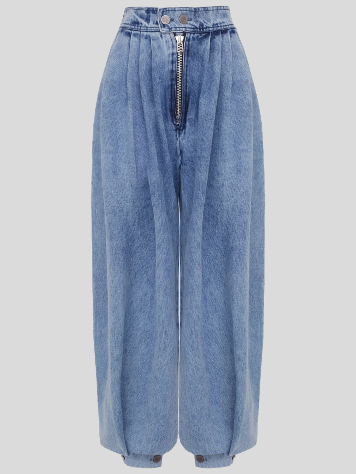 Women's High Waist Vintage Denim Harem Pants