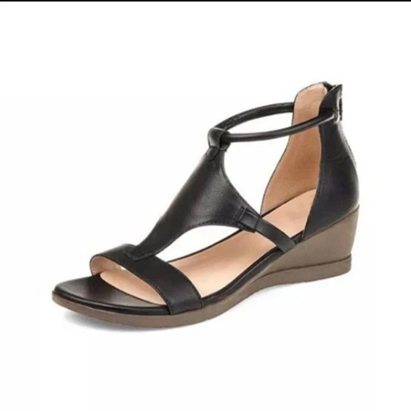 Women's Plus Size Comfort Wedge Sandals – Summer Soft Sole 2025